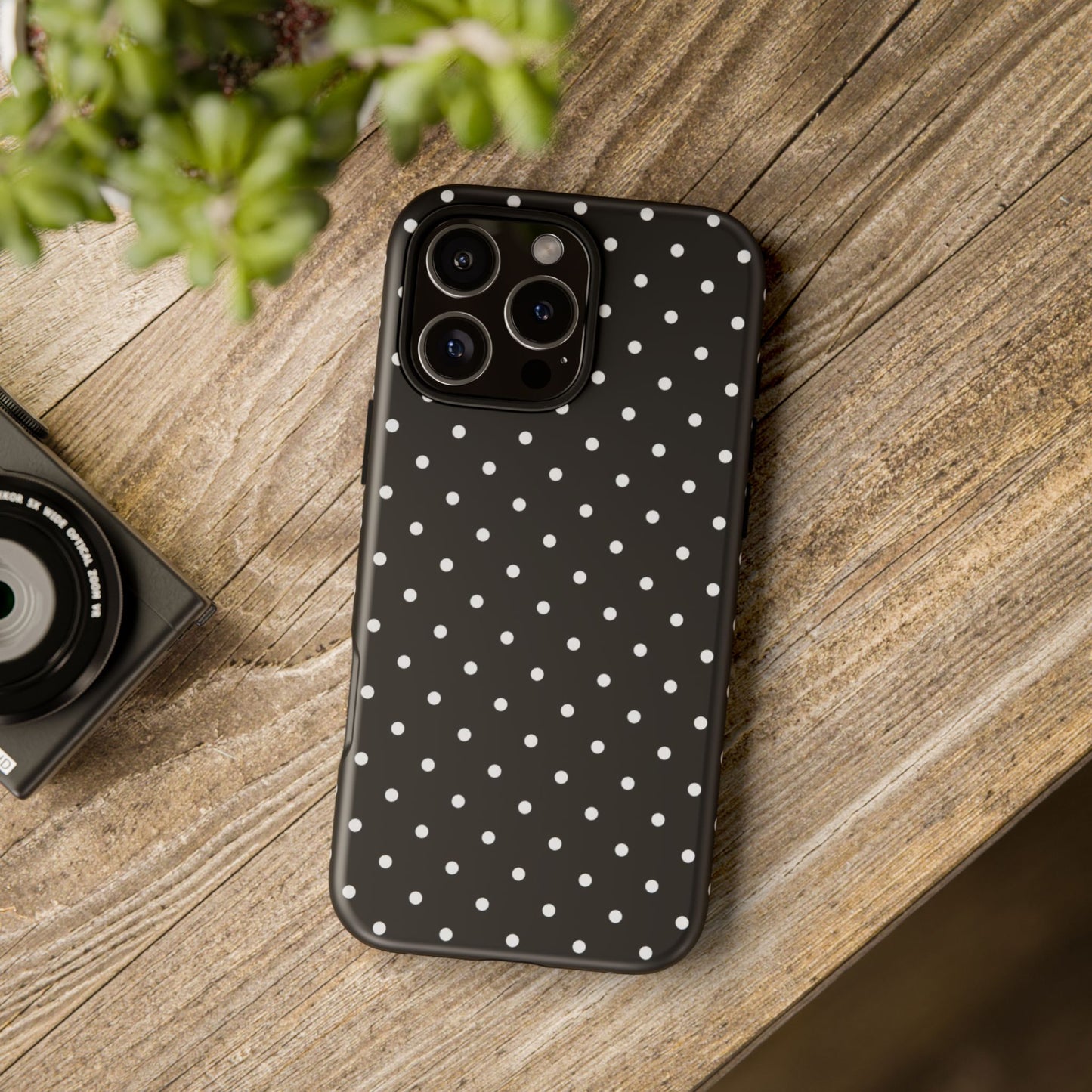 Black Polka Dot iPhone Case