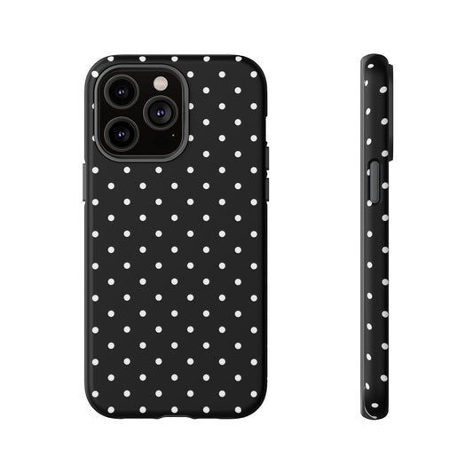 Black Polka Dot iPhone Case