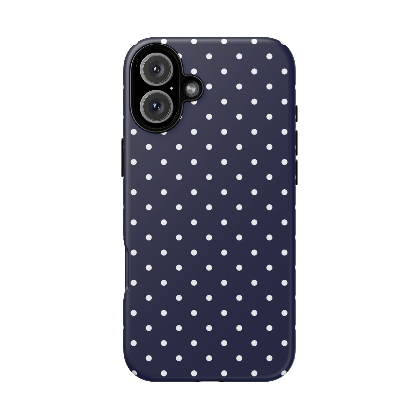 Navy Polka Dot iPhone Case