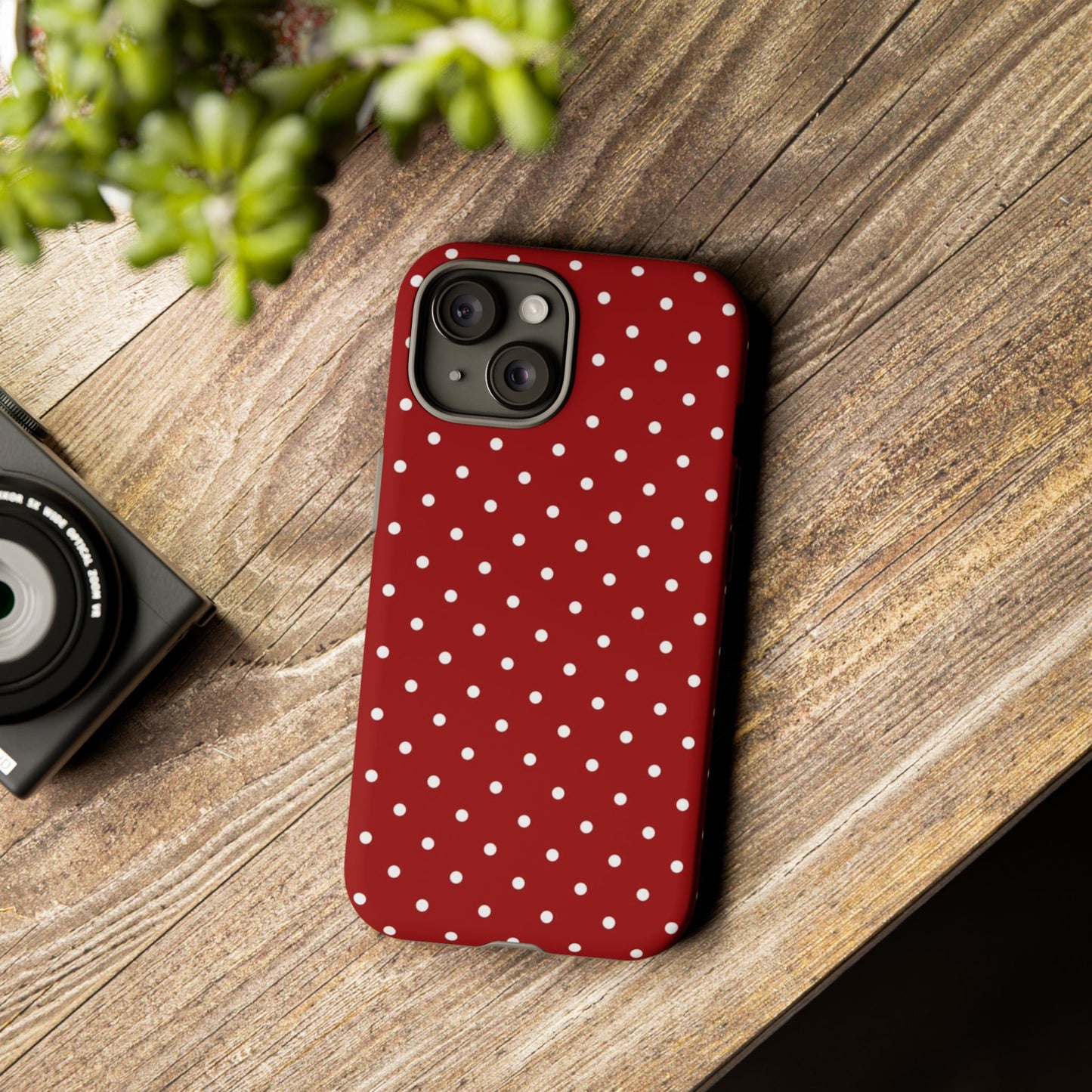 Red Polka Dot iPhone CAse