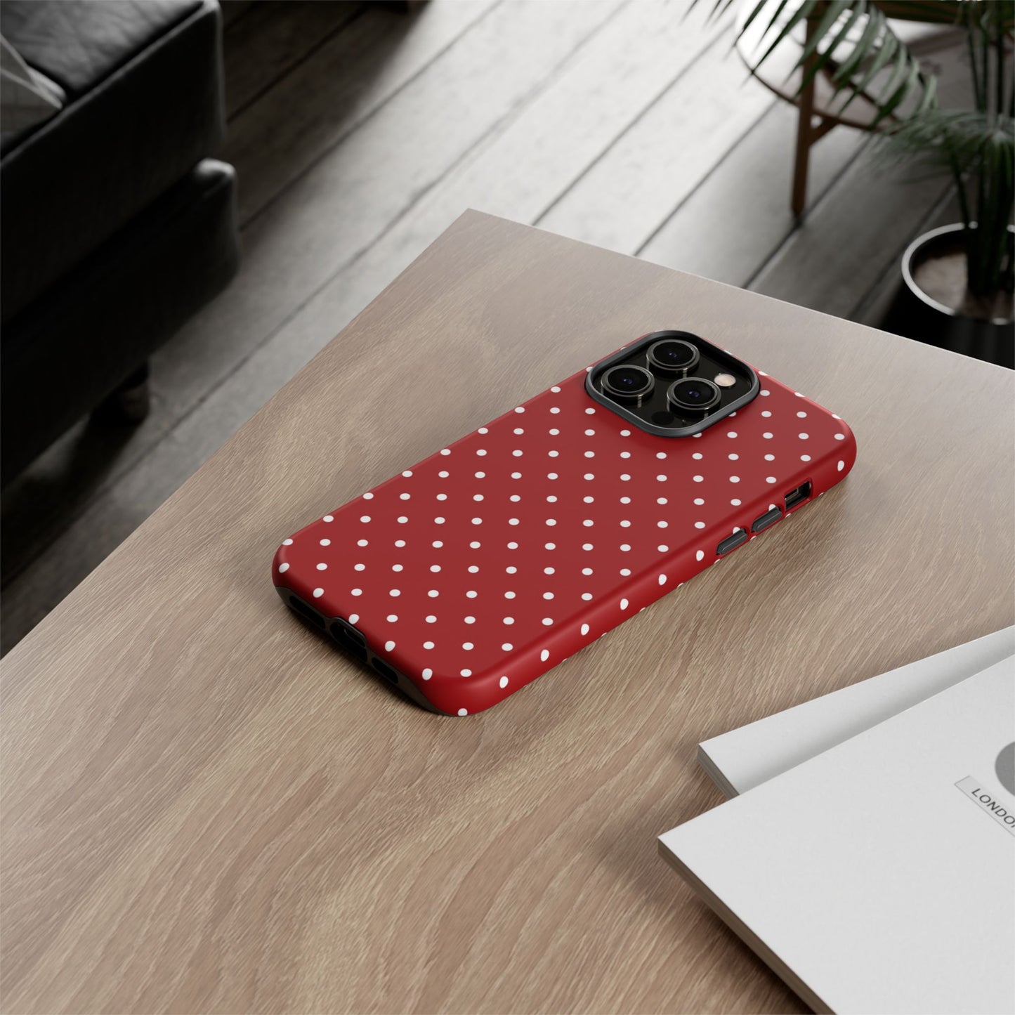 Red Polka Dot iPhone CAse