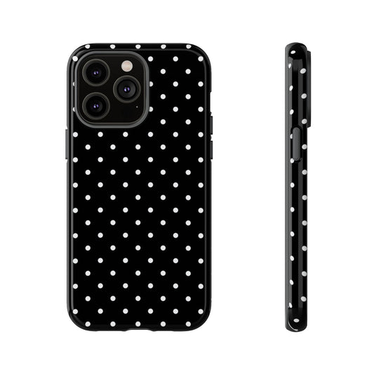 Black Polka Dot iPhone Case