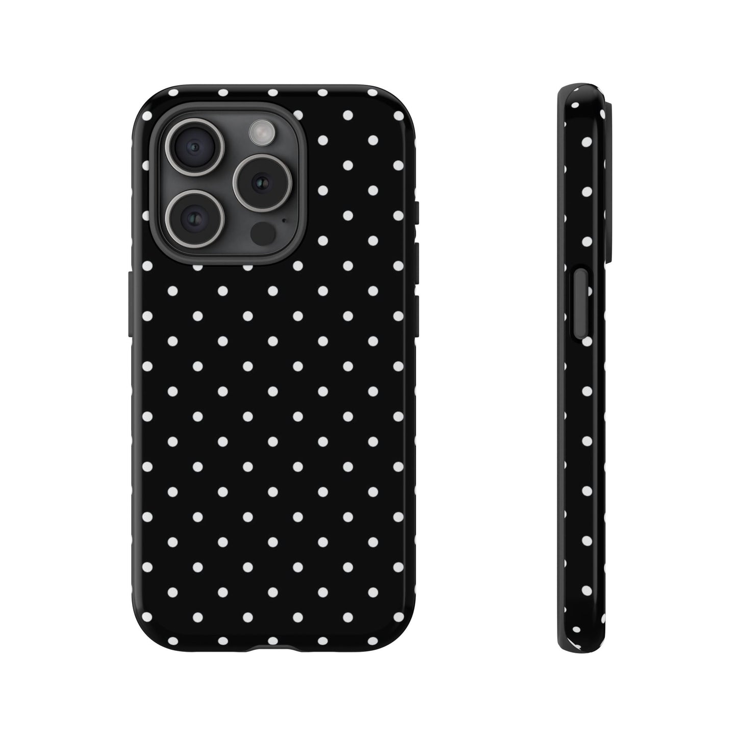 Black Polka Dot iPhone Case