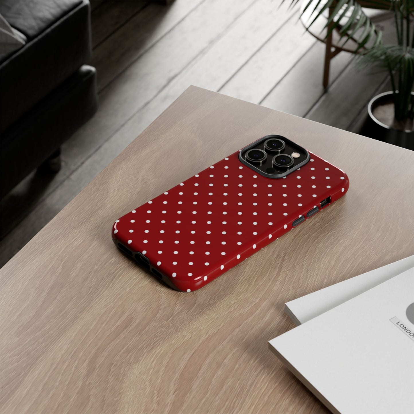 Red Polka Dot iPhone CAse