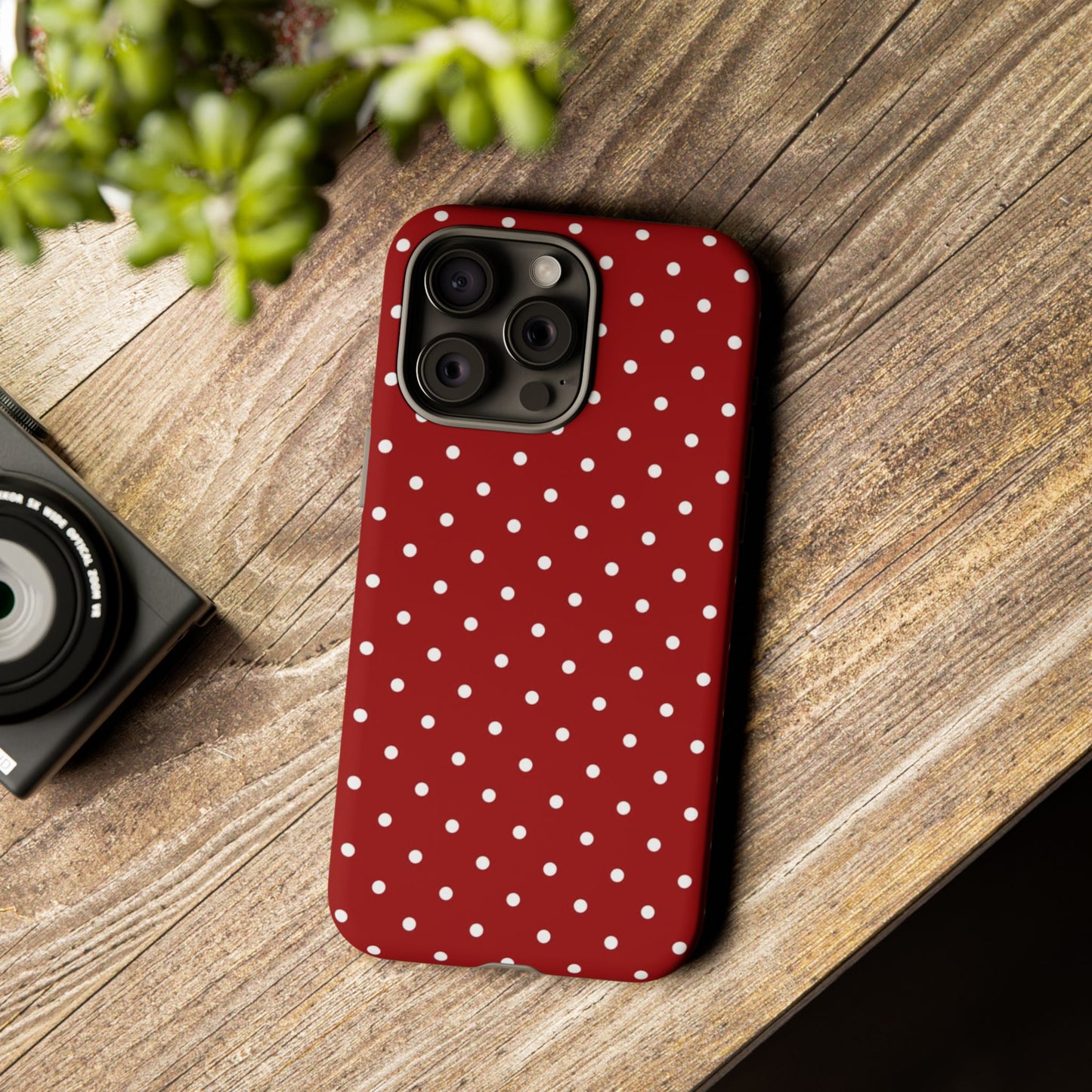 Red Polka Dot iPhone CAse