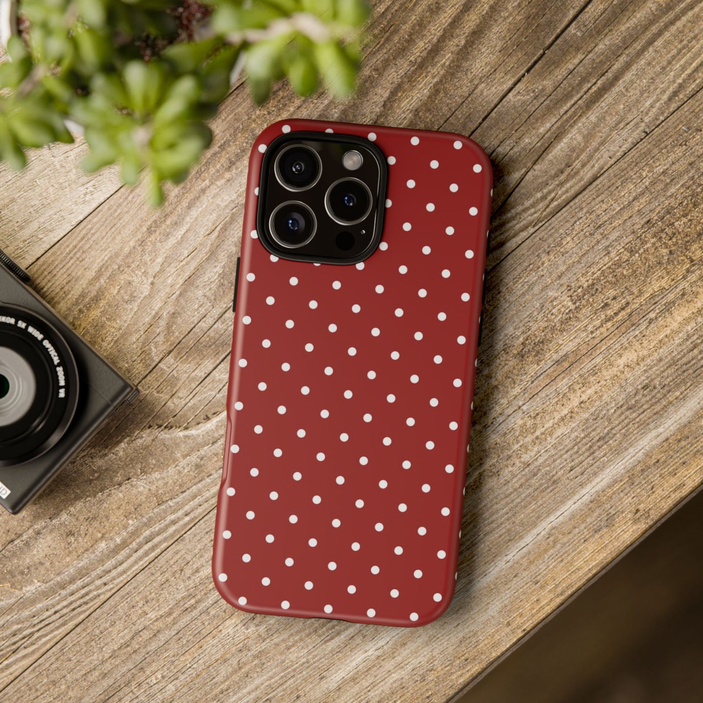 Red Polka Dot iPhone CAse