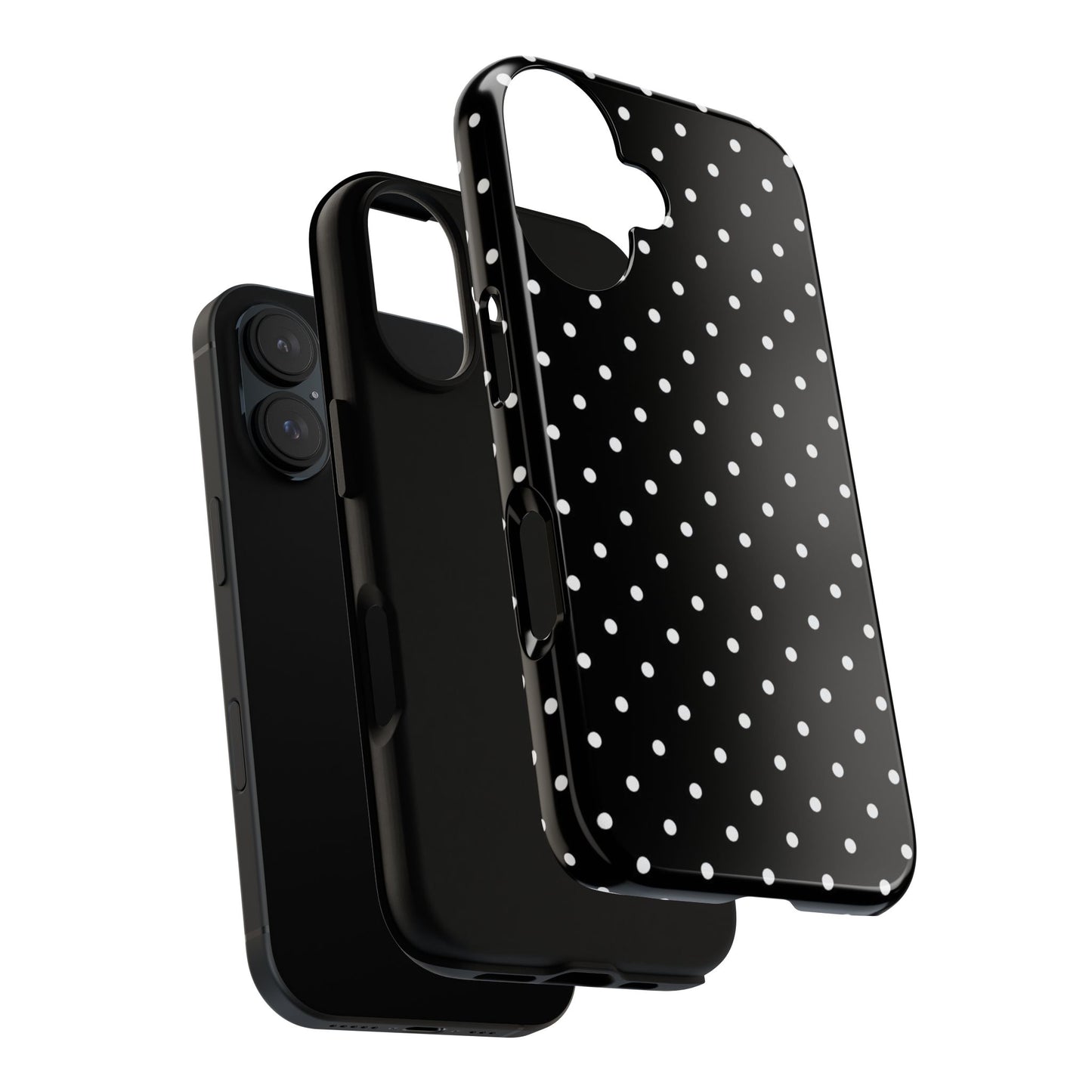 Black Polka Dot iPhone Case