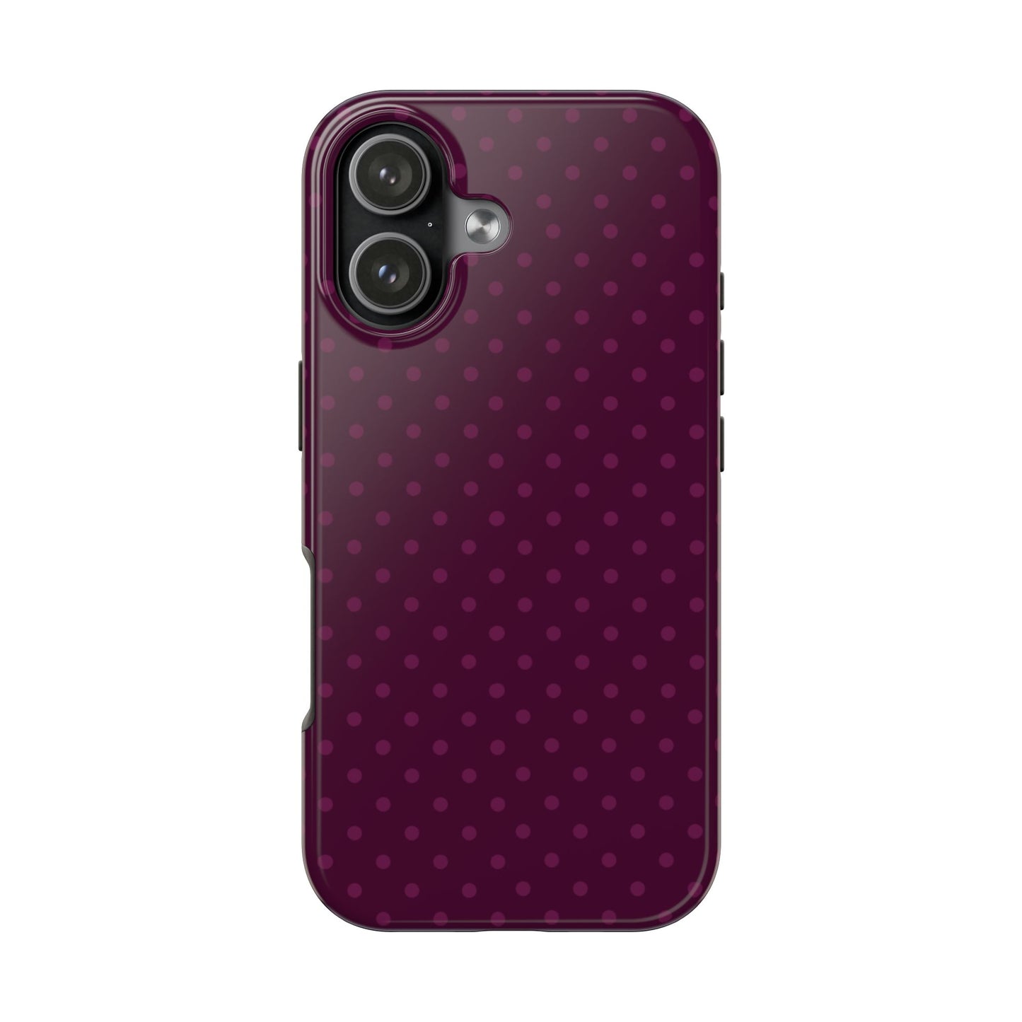 Plum Polka Dot iPhone Case