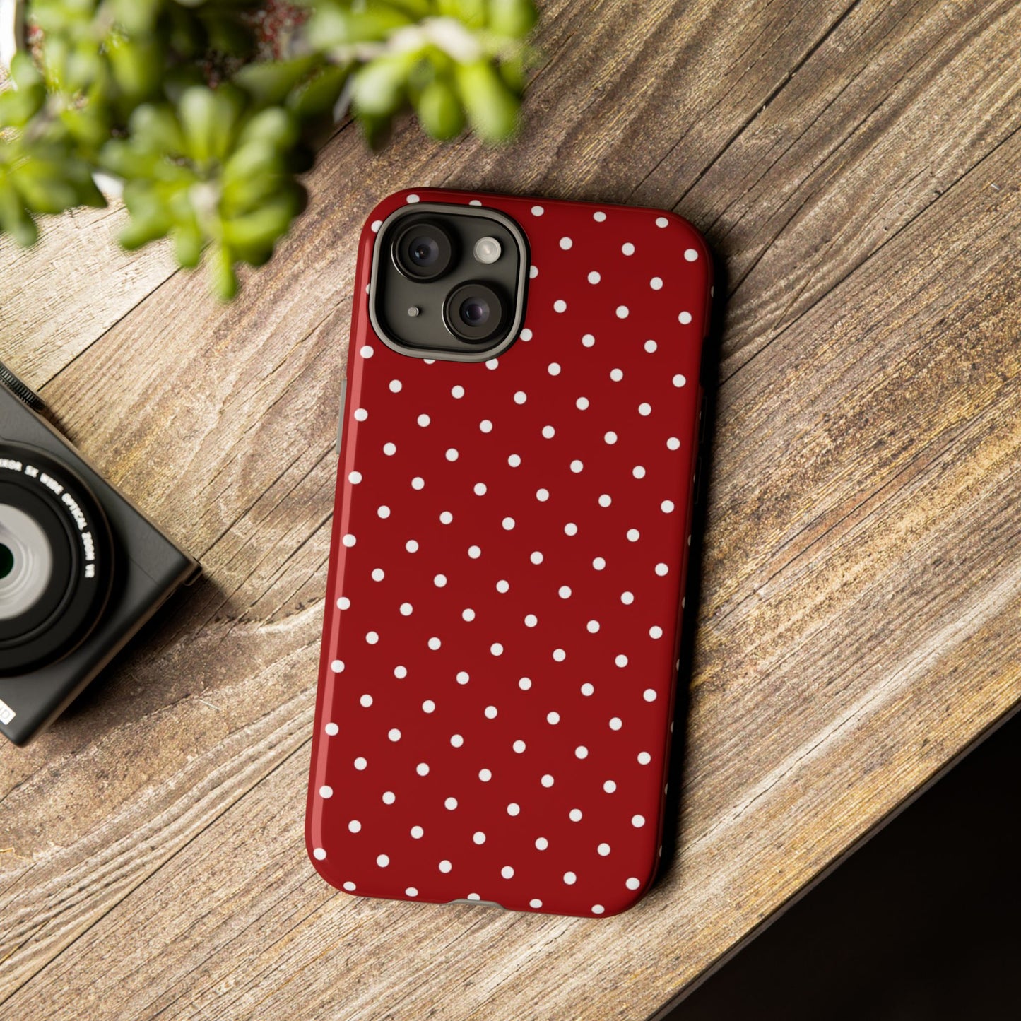 Red Polka Dot iPhone CAse