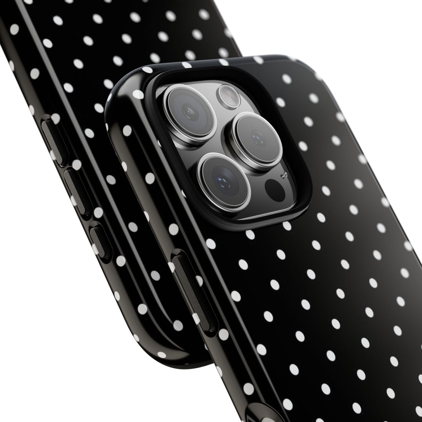 Black Polka Dot iPhone Case