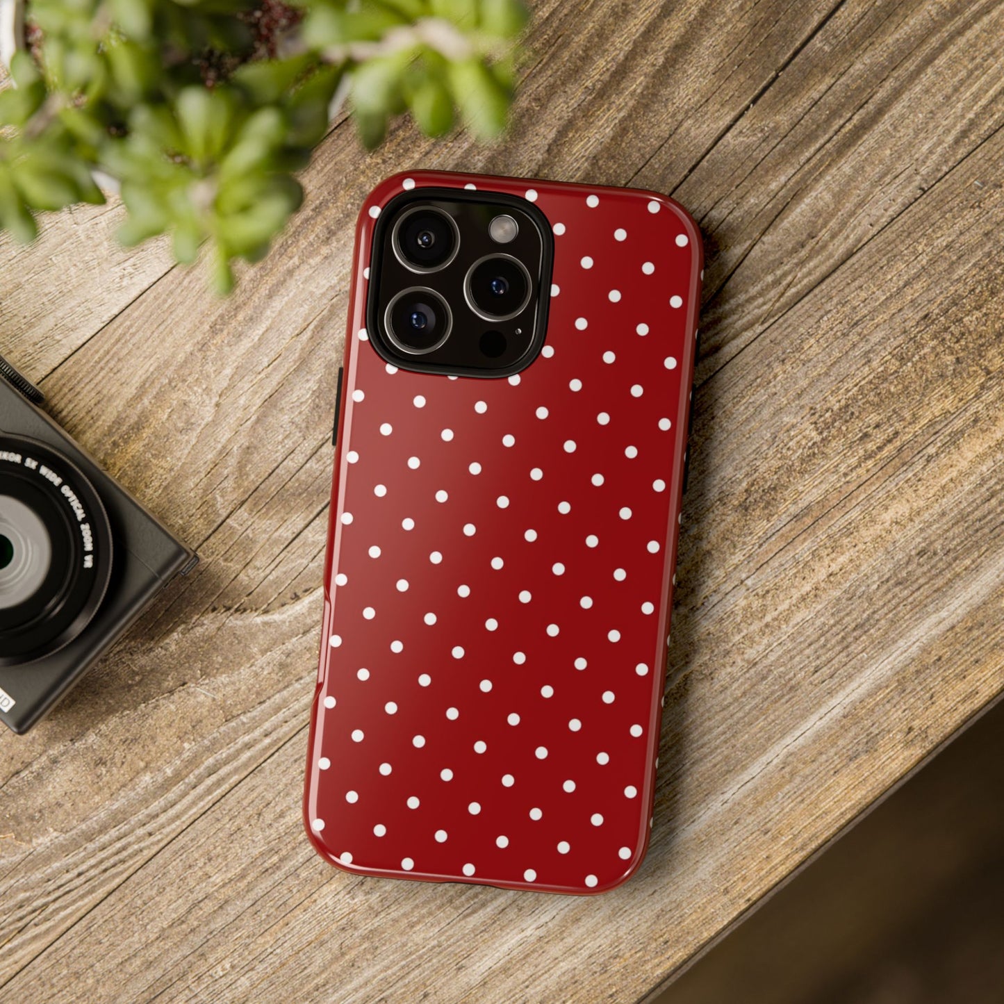 Red Polka Dot iPhone CAse