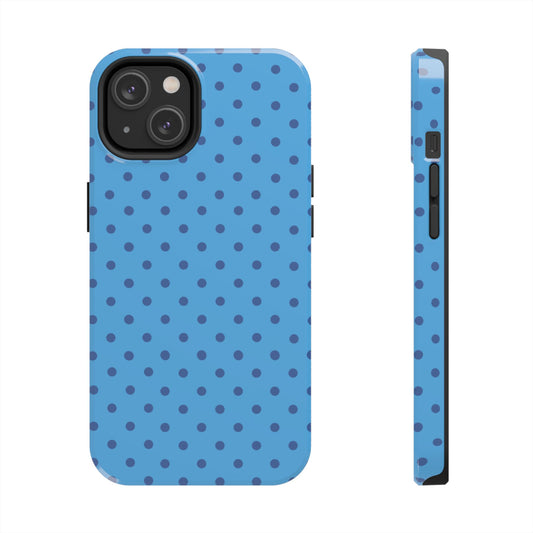 Blue Polka Dot iPhone Case