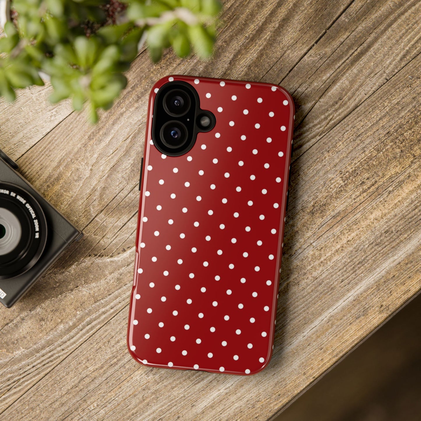 Red Polka Dot iPhone CAse