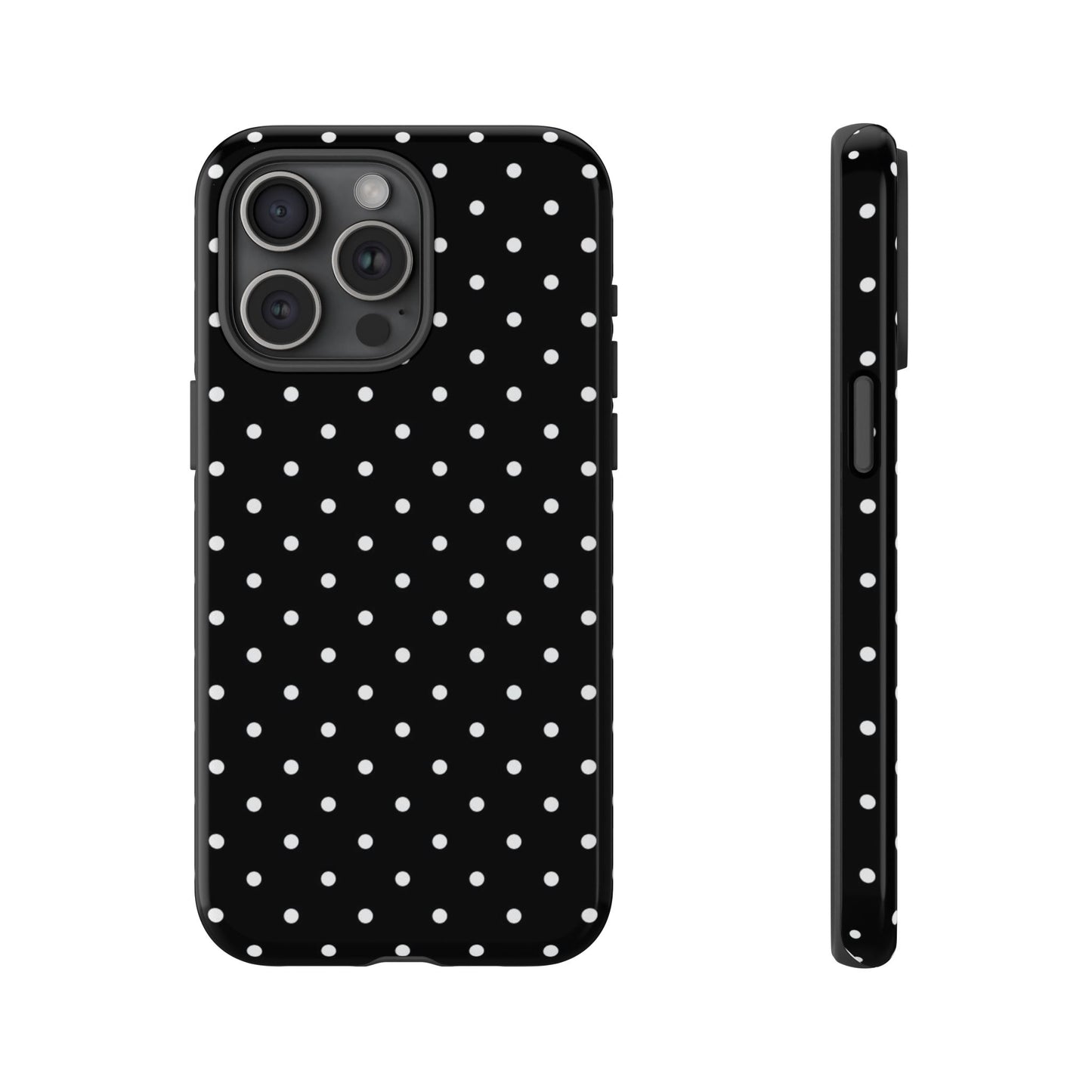Black Polka Dot iPhone Case