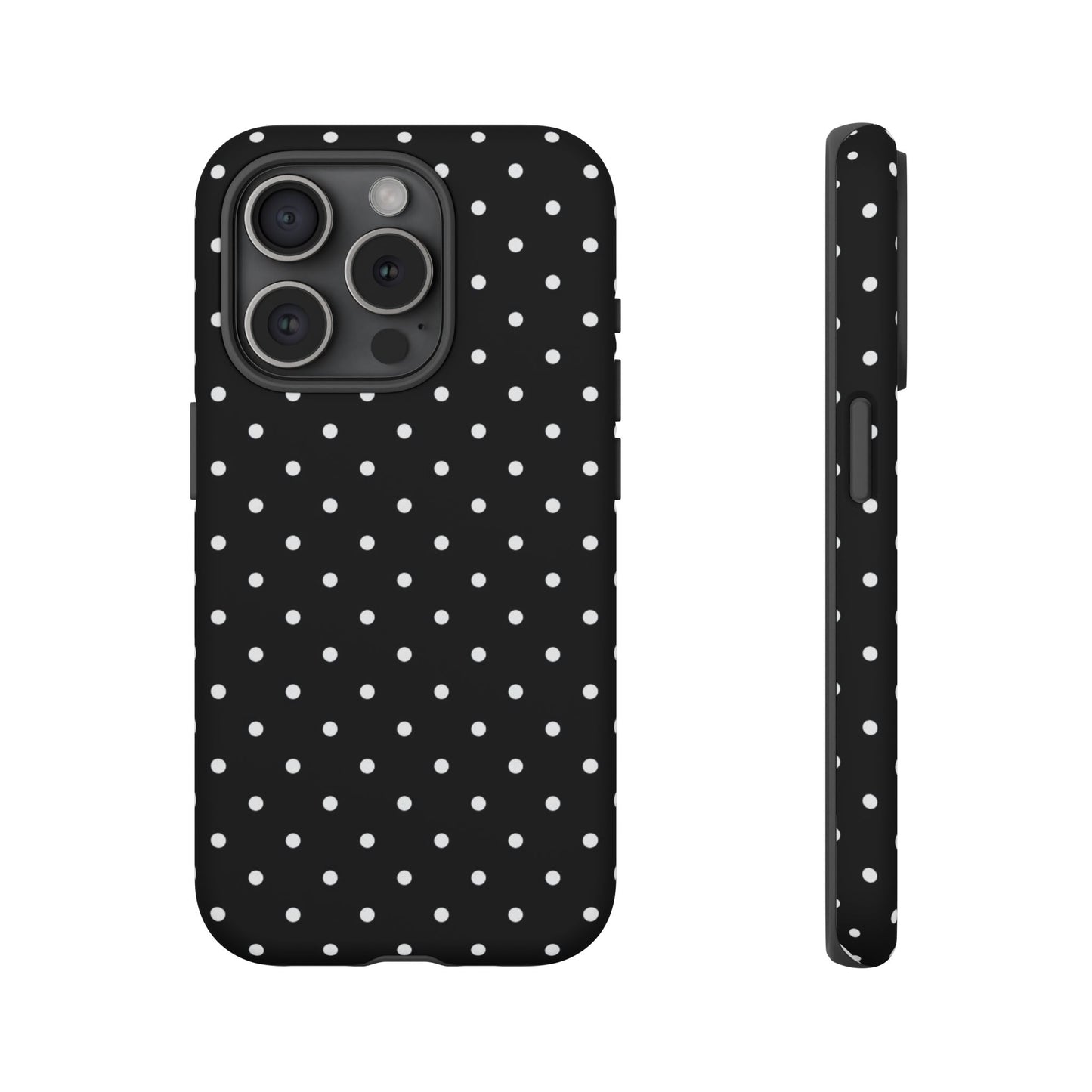 Black Polka Dot iPhone Case