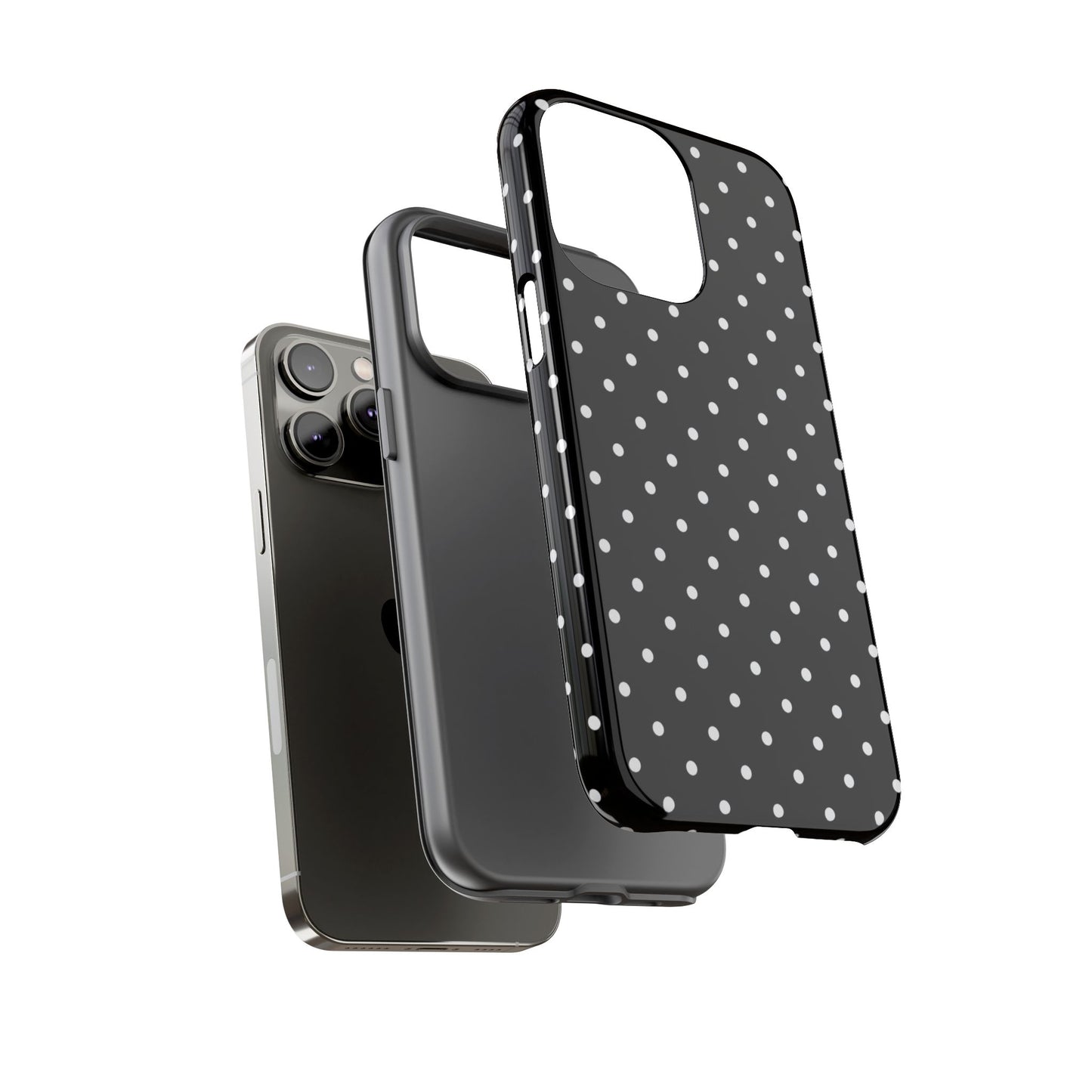 Black Polka Dot iPhone Case