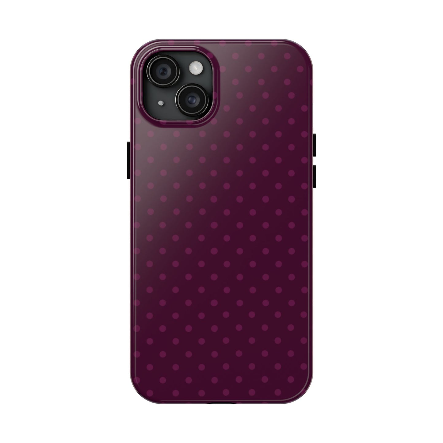 Plum Polka Dot iPhone Case