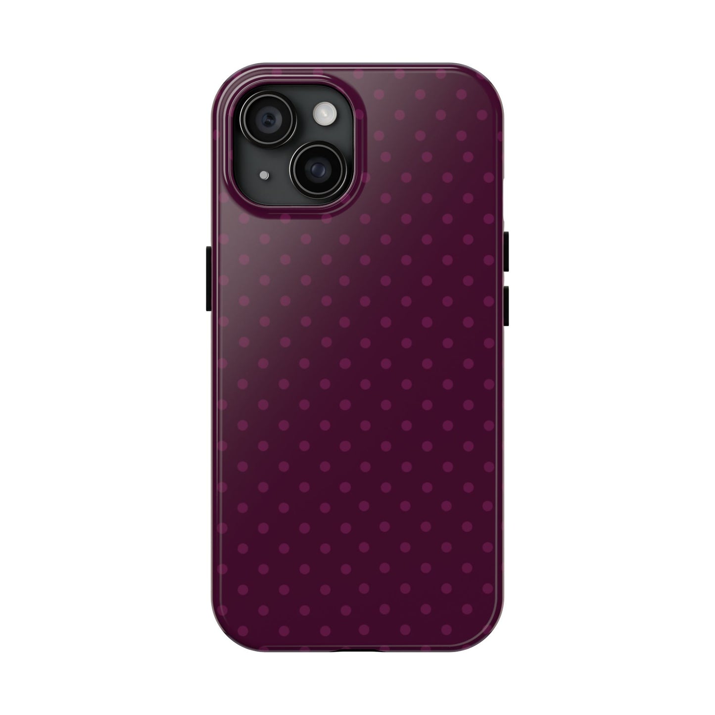 Plum Polka Dot iPhone Case