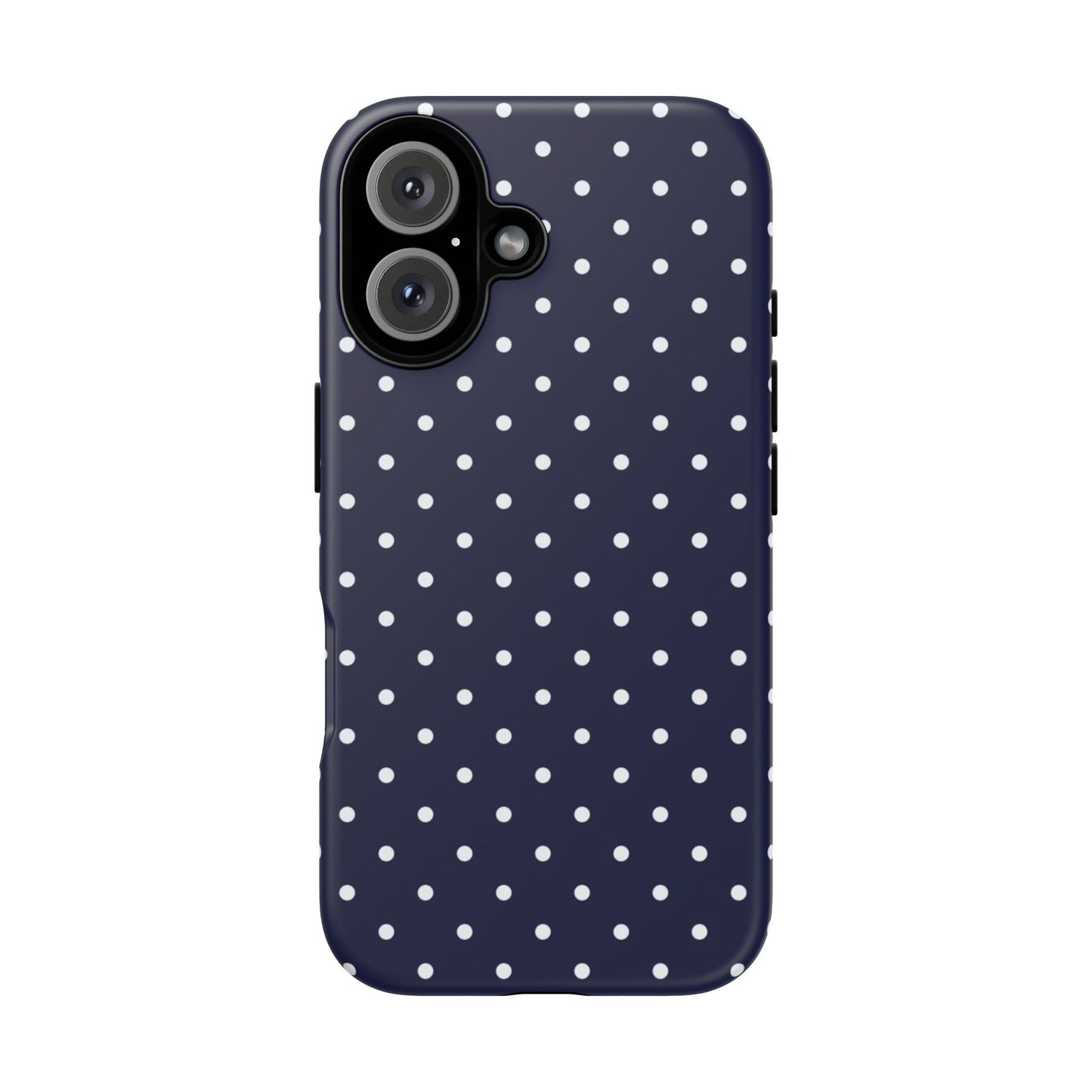 Navy Polka Dot iPhone Case