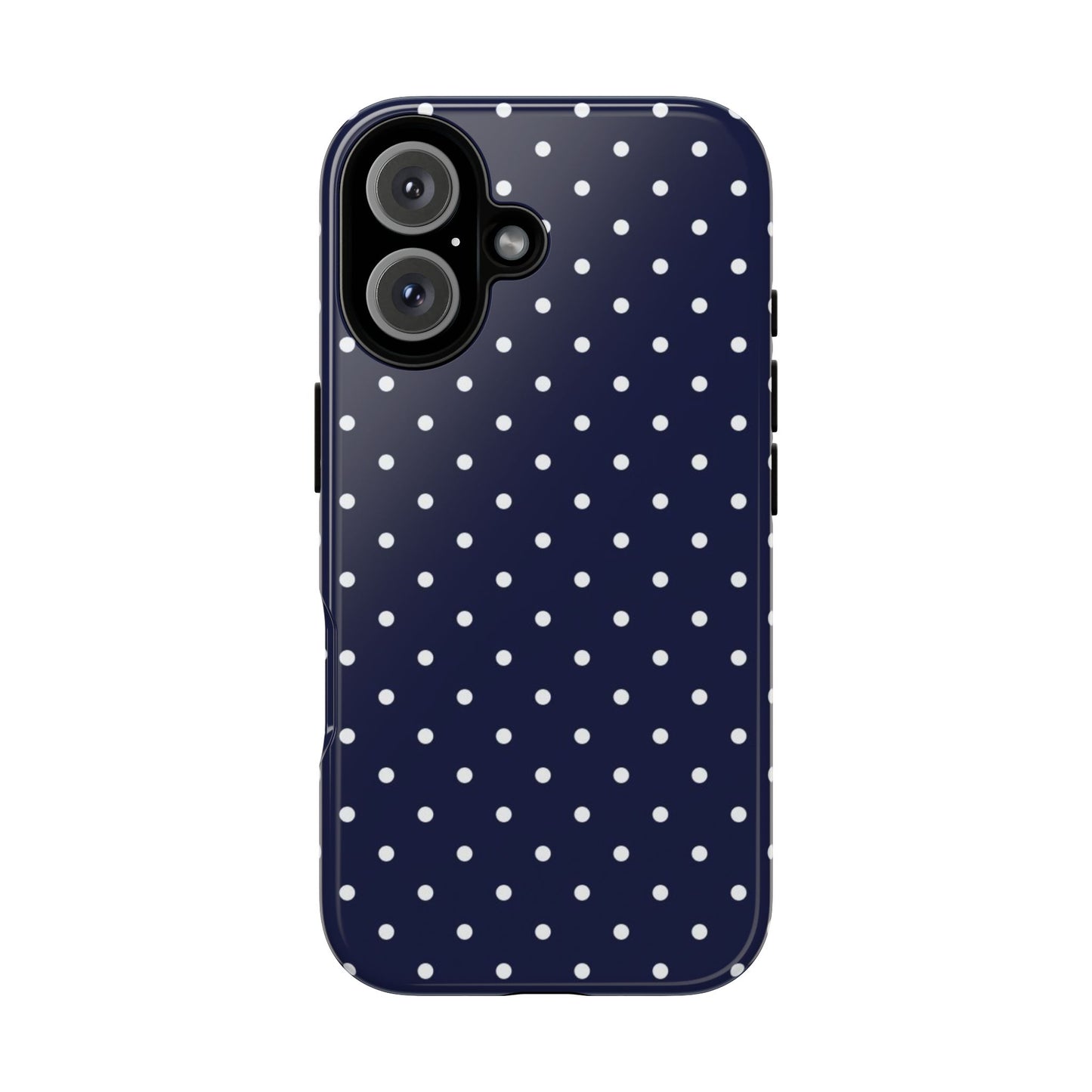 Navy Polka Dot iPhone Case