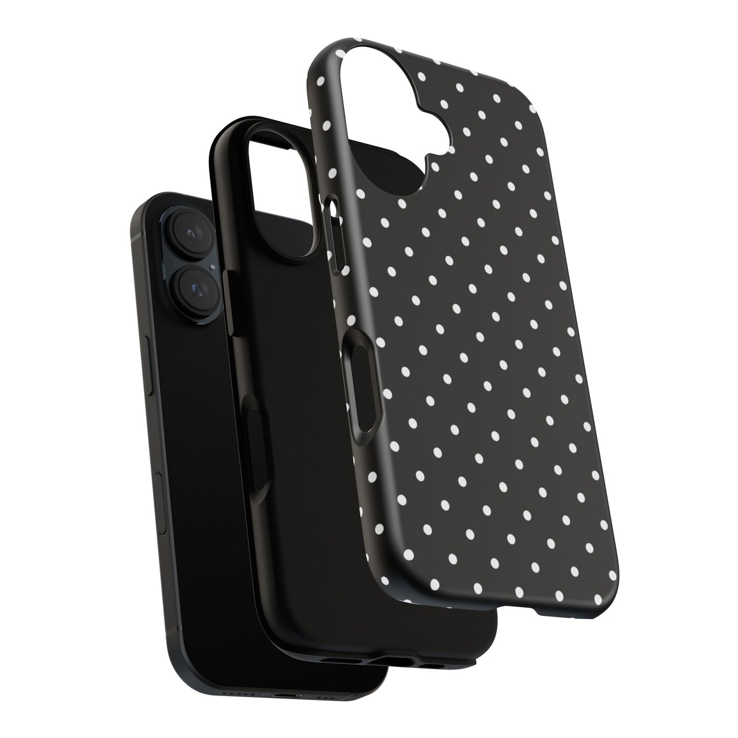 Black Polka Dot iPhone Case
