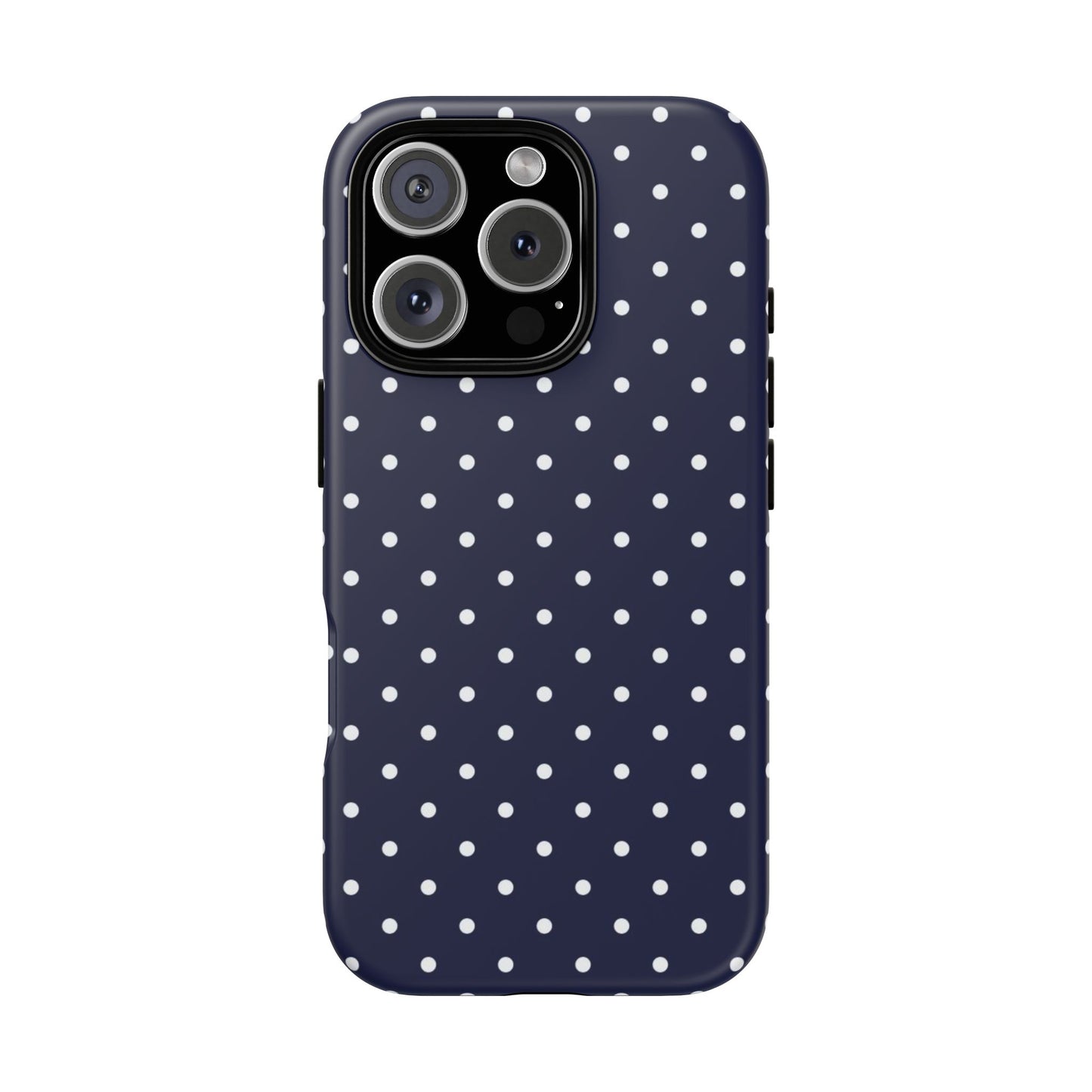 Navy Polka Dot iPhone Case