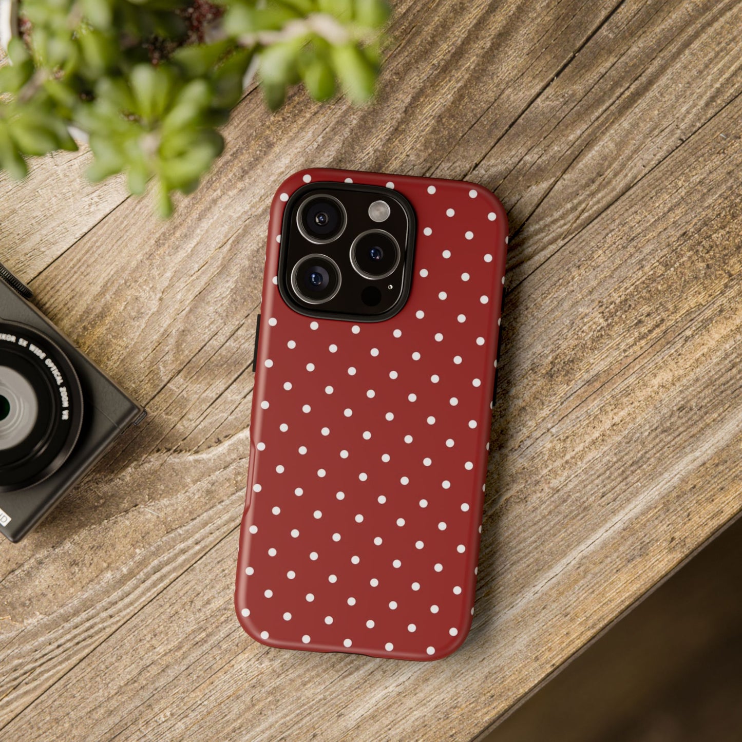Red Polka Dot iPhone CAse