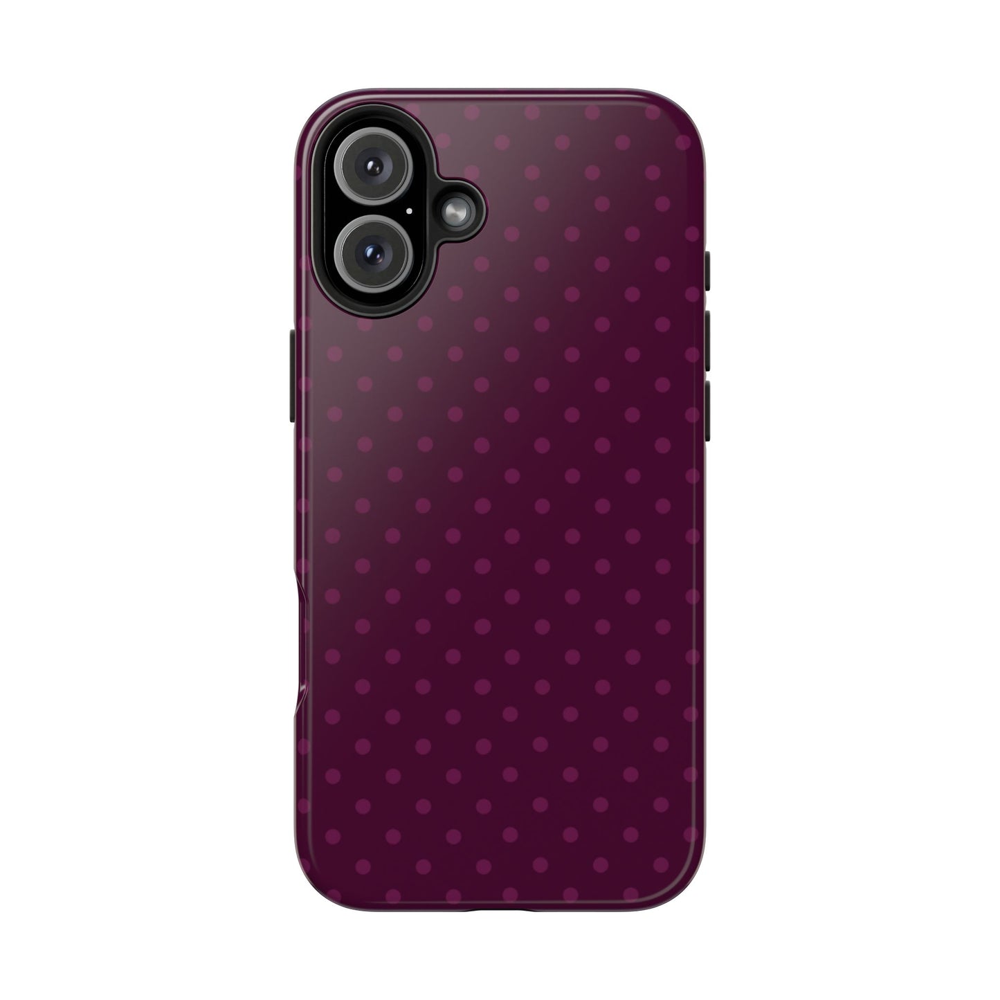 Plum Polka Dot iPhone Case