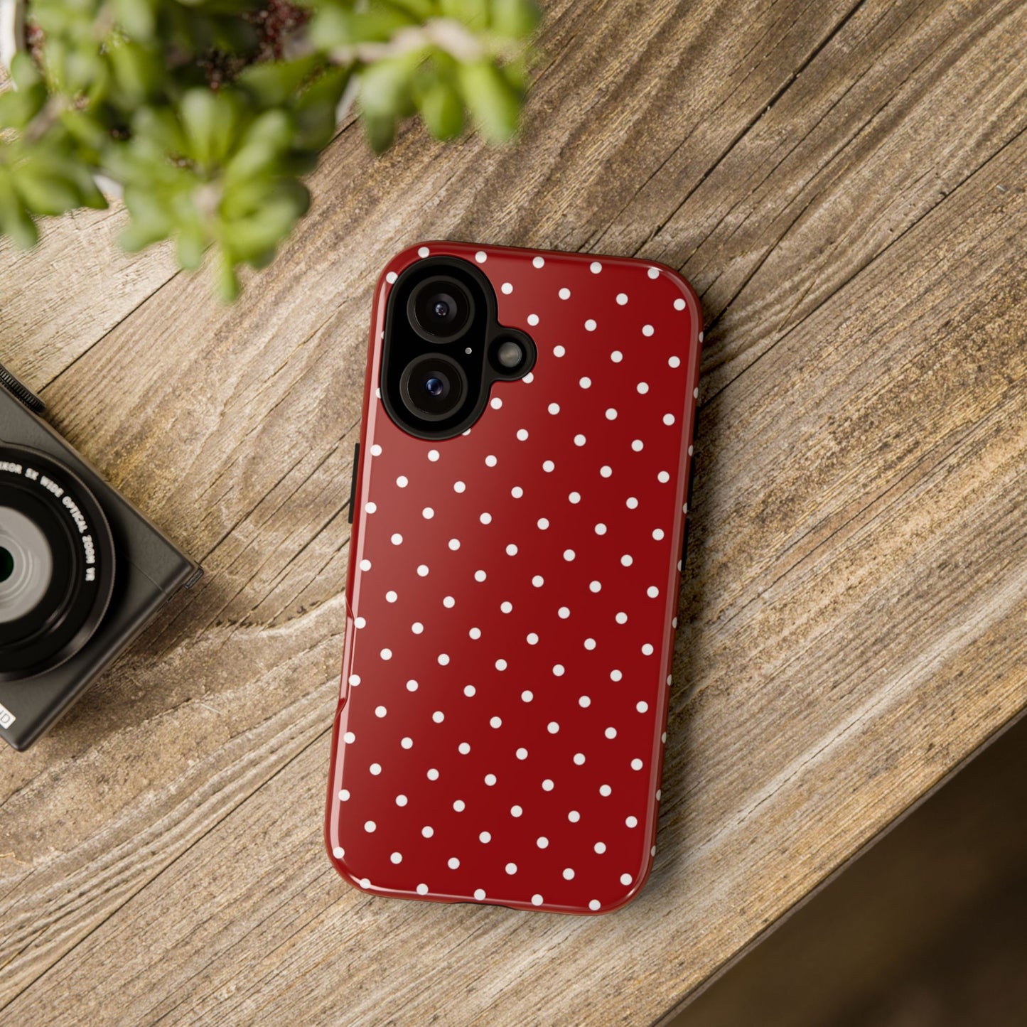 Red Polka Dot iPhone CAse