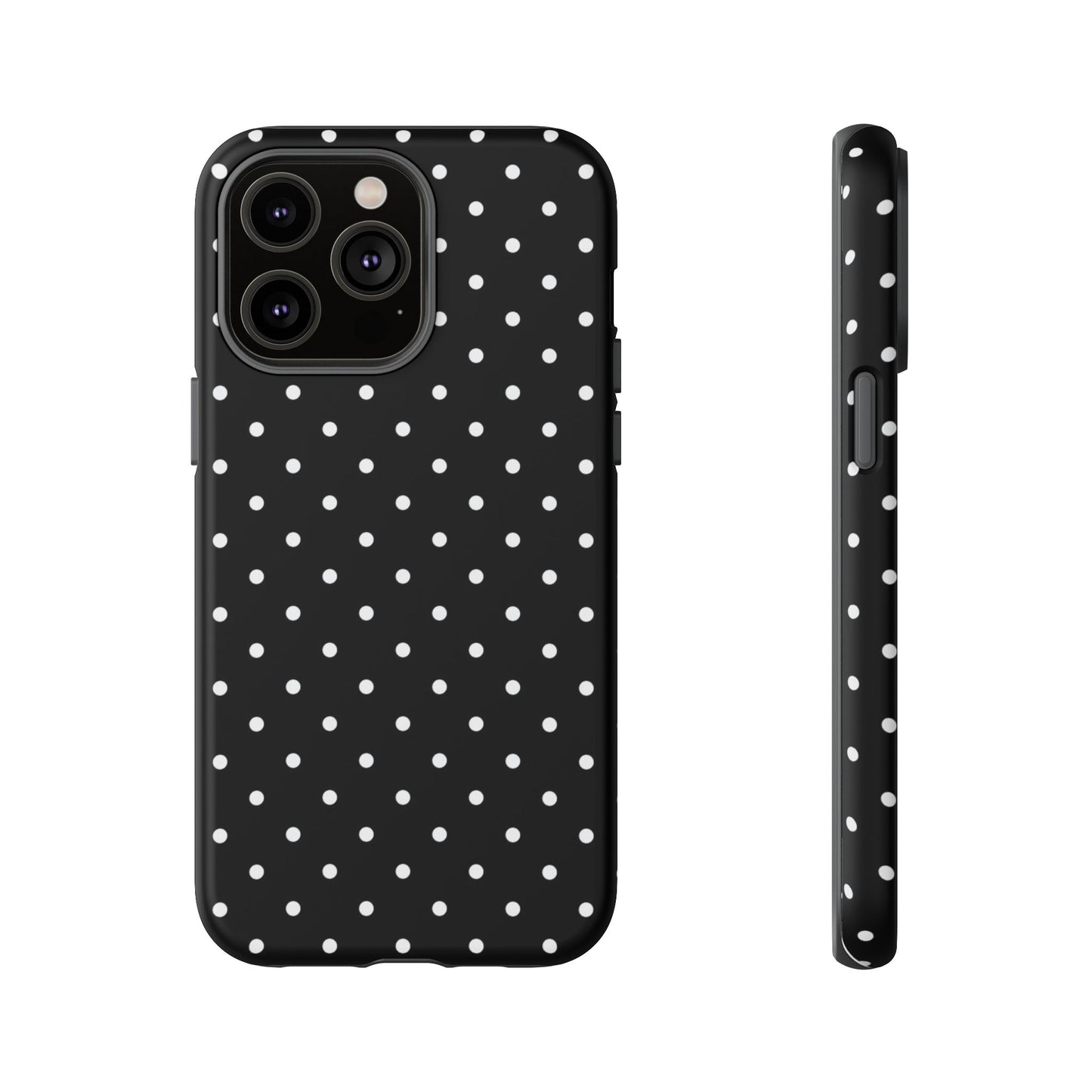 Black Polka Dot iPhone Case