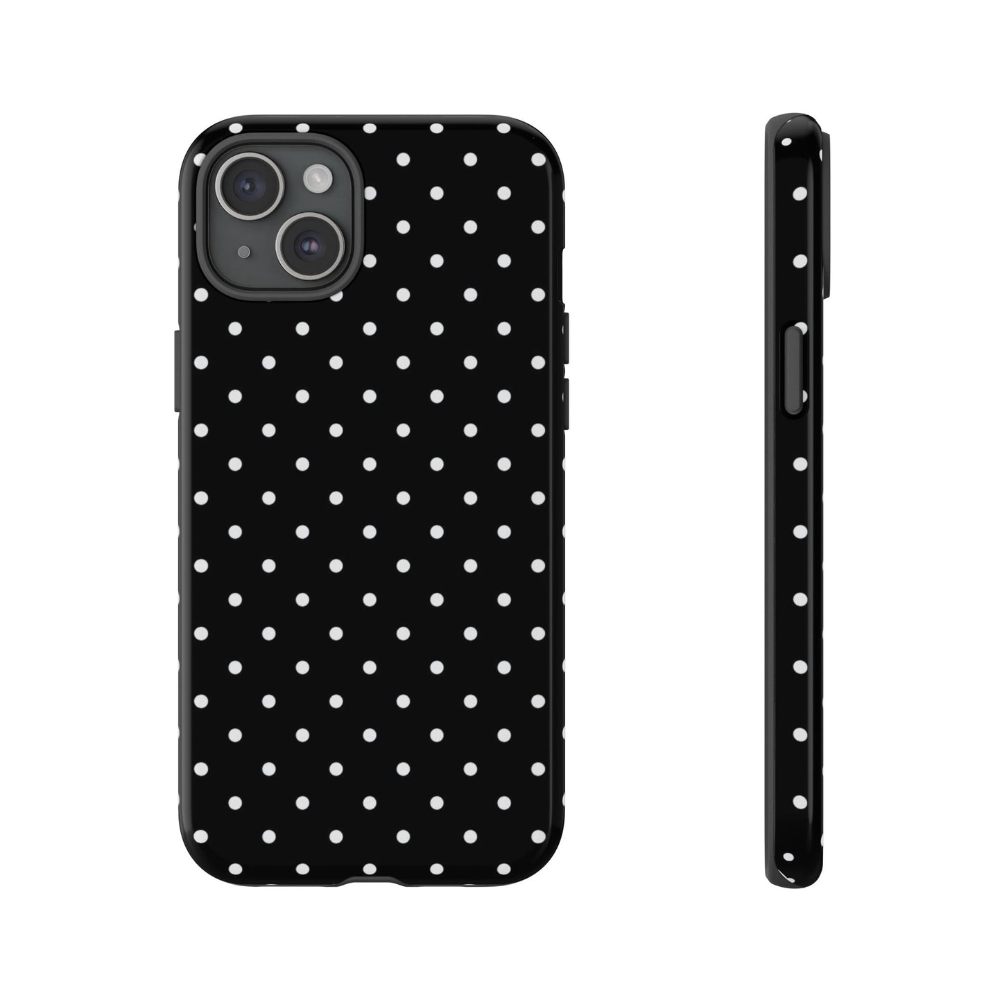 Black Polka Dot iPhone Case