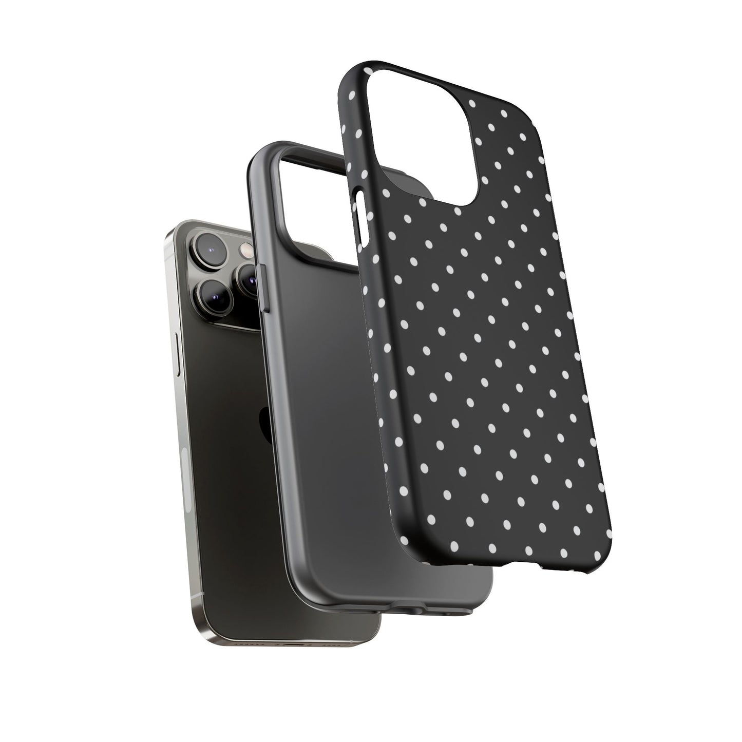 Black Polka Dot iPhone Case